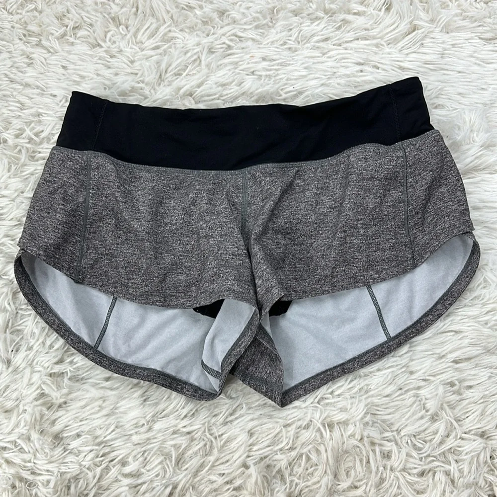 Lululemon Speed Up Short *2.5" Heather Lux Multi Black / Black